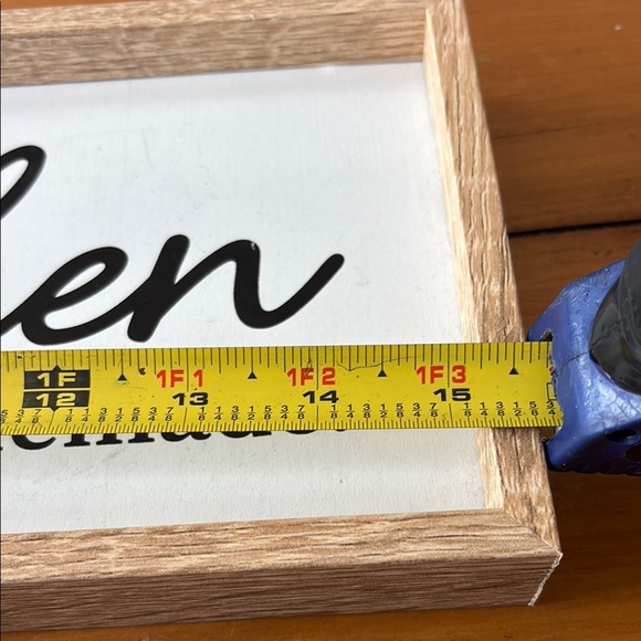 Rustic Wall Sign White & Brown Our Kitchen if I had to stir it, it’s homemade - Picture 3 of 6